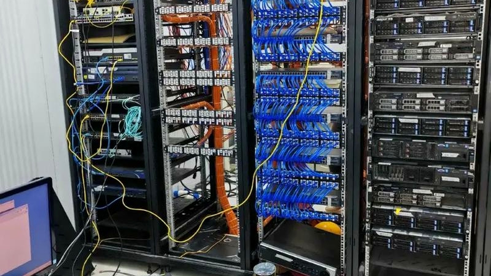 Network cabinets and racks